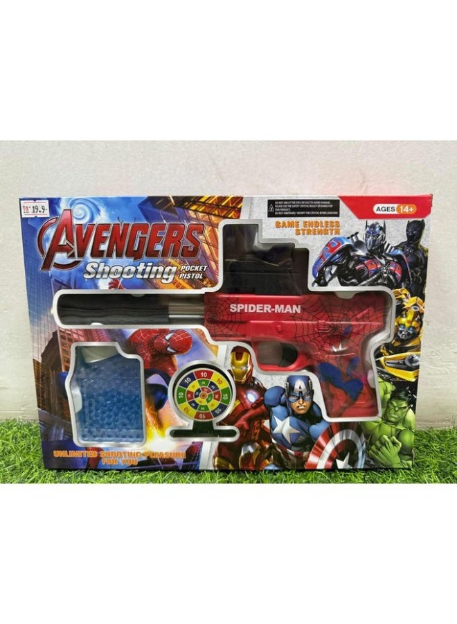 سبايدر مان لعبة مسدس جل بطل خارق كرتوني – مزودة بلوحة أهداف وذخيرة جل آمنة – تصميم جريء للأطفال من عمر 14 سنة فأكثر – مثالية للّعب داخل المنزل – هدية رائعة لعشاق الأبطال الخارقين - Image 2